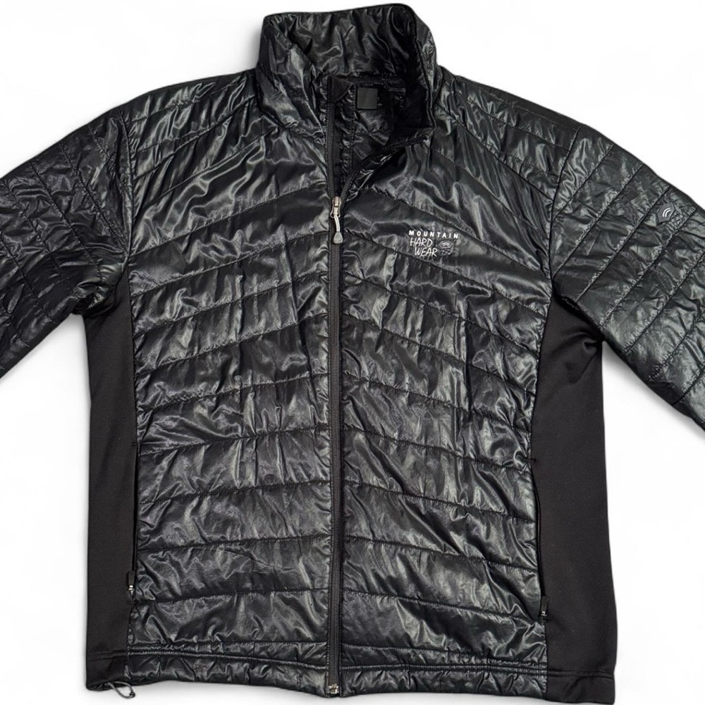 Mountain Hardware Zonal Insulated Puffer Quilted Jacket Shiny Black Men’s XXL - Picture 2 of 14